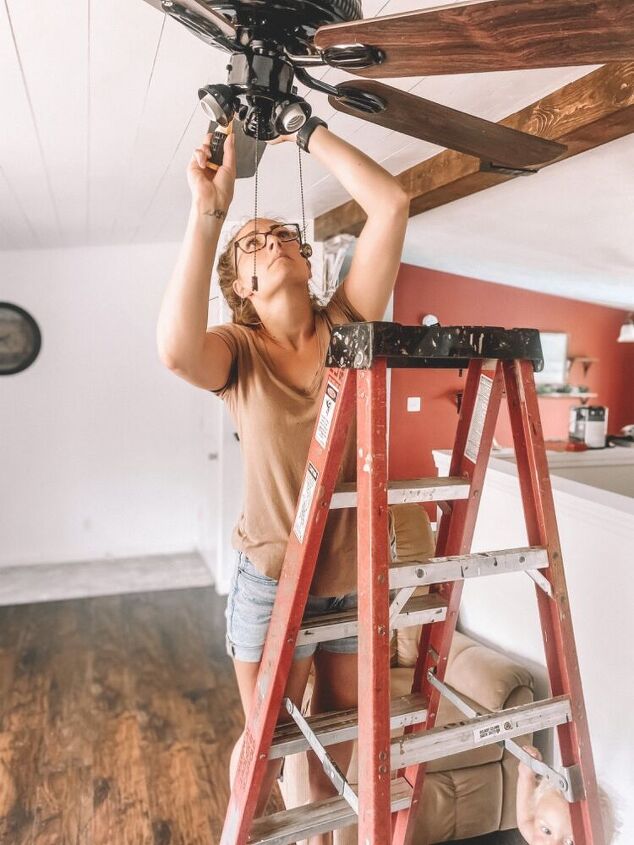 diy ceiling fan update