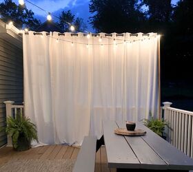floating outdoor curtains