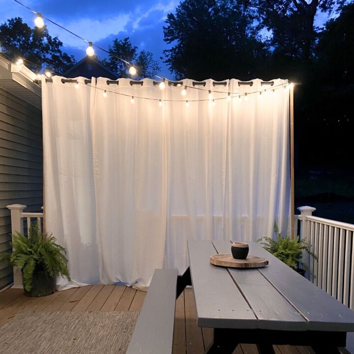 The Clever Way This Couple Got Better, What To Use Weigh Down Outdoor Curtains