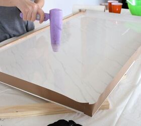 faux marble counter top using plywood