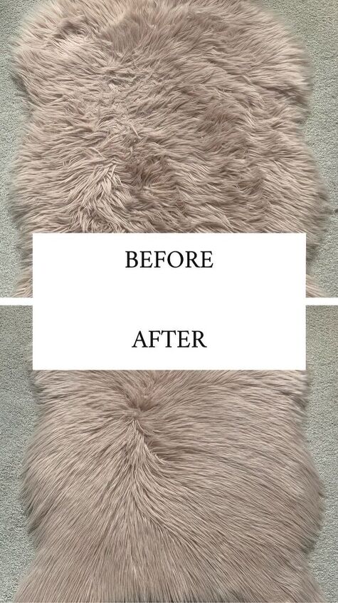 how to revive a faux fur rug with conditioner