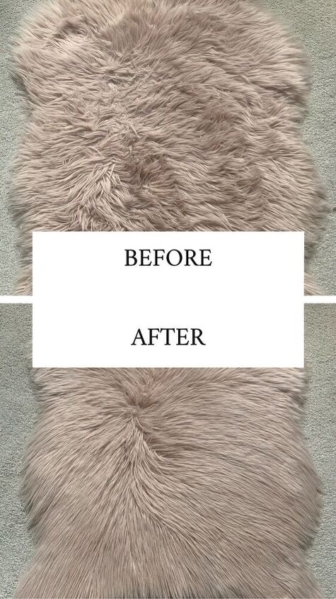 how to revive a faux fur rug with hair conditioner