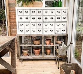 diy faux apothecary cabinet card file chest