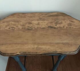 refinished vintage 6 legged parlor table