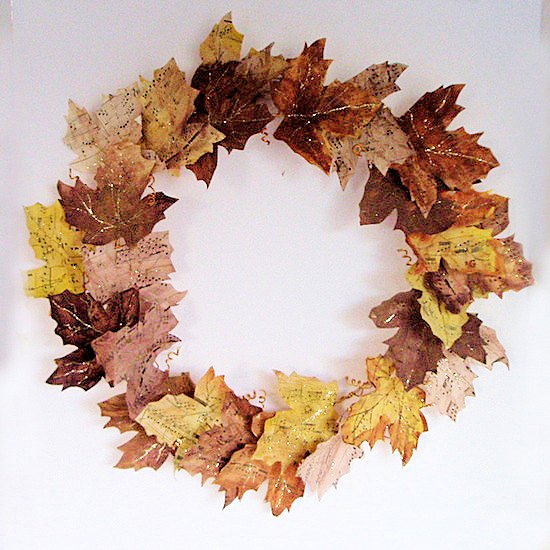 inspired by pottery barn sheet music wreath