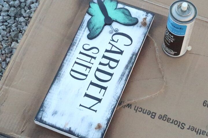 making a garden shed sign from scrap wood budget friendly simple diy