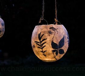 Pressed Flower Lanterns - One Little Project