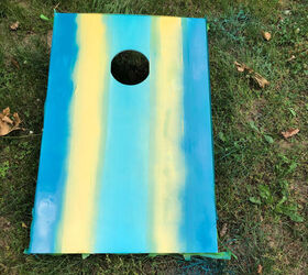 how to paint corn hole boards diy