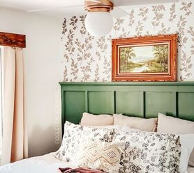 8 stunning wall transformations to inspire your weekend plans, Add faux wallpaper stenciling
