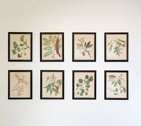 botanical print gallery wall