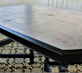 how to paint a faux runner on a table