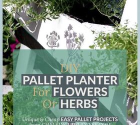 how to make a pretty pallet planter