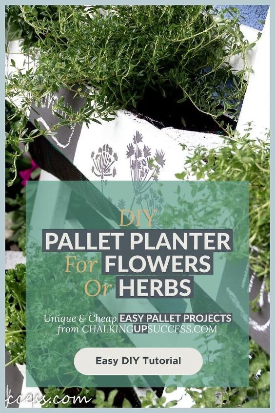 how to make a pretty pallet planter