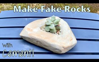  Faça um vaso de pedra falso de cimento