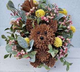 How to Make a Dog...Out of Wood Flowers!