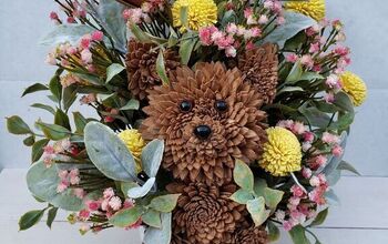 How to Make a Dog...Out of Wood Flowers!
