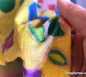 how to make batik style prayer flags using glue