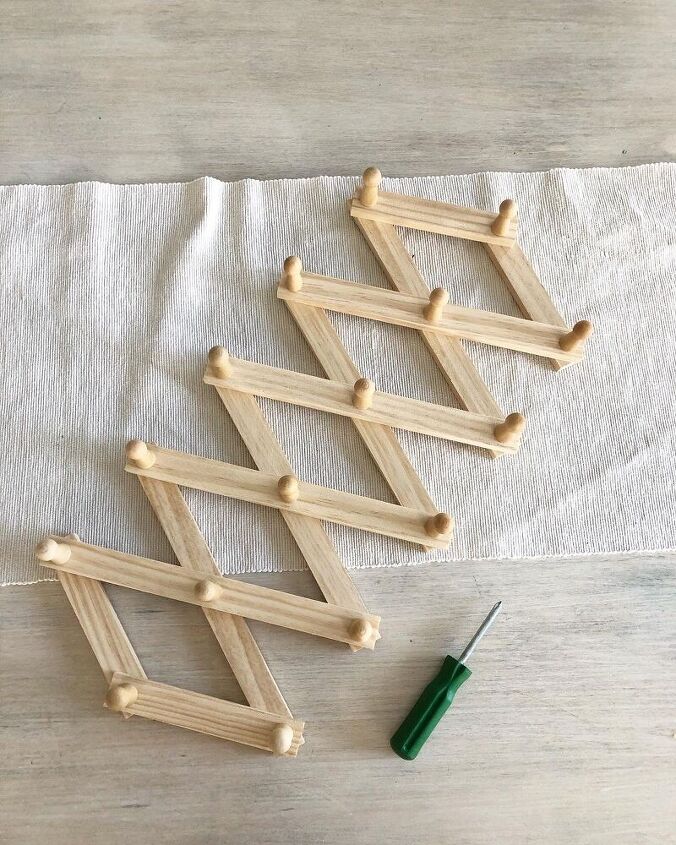 heart shaped scrunchie storage, Before expandable peg coat rack