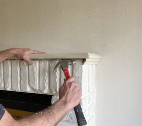 how to make a mantel with only two boards
