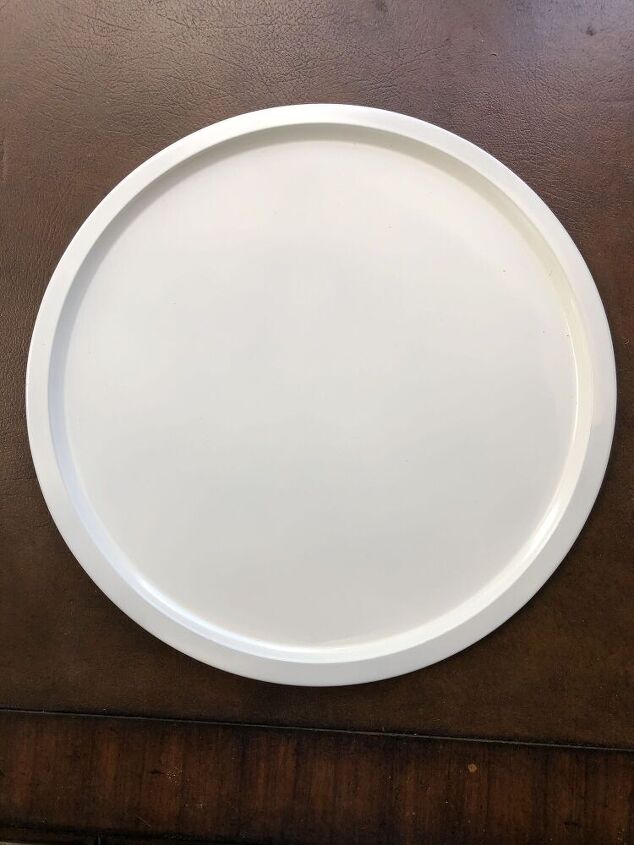 Dollar Store Pizza Pan Home Decor Idea