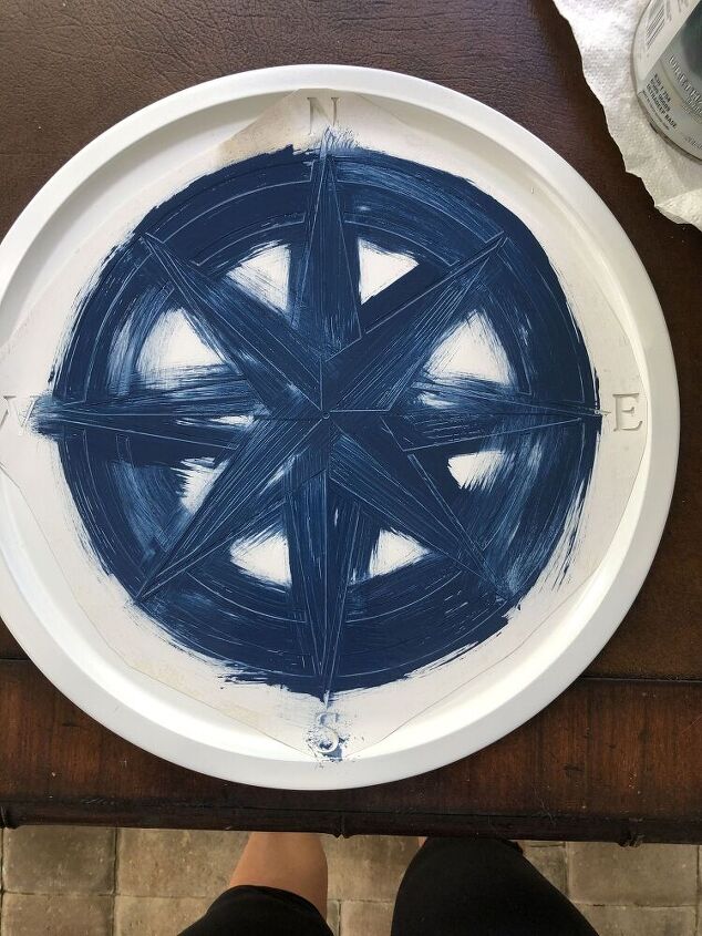 Dollar Store Pizza Pan Home Decor Idea