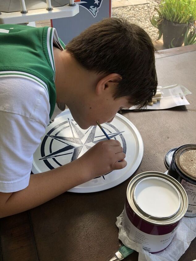 Dollar Store Pizza Pan Home Decor Idea