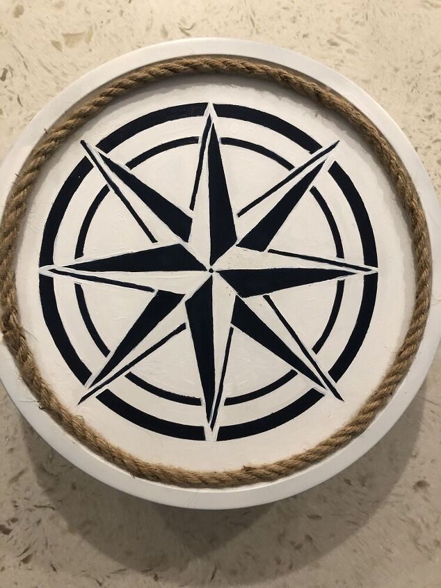 Dollar Store Pizza Pan Home Decor Idea