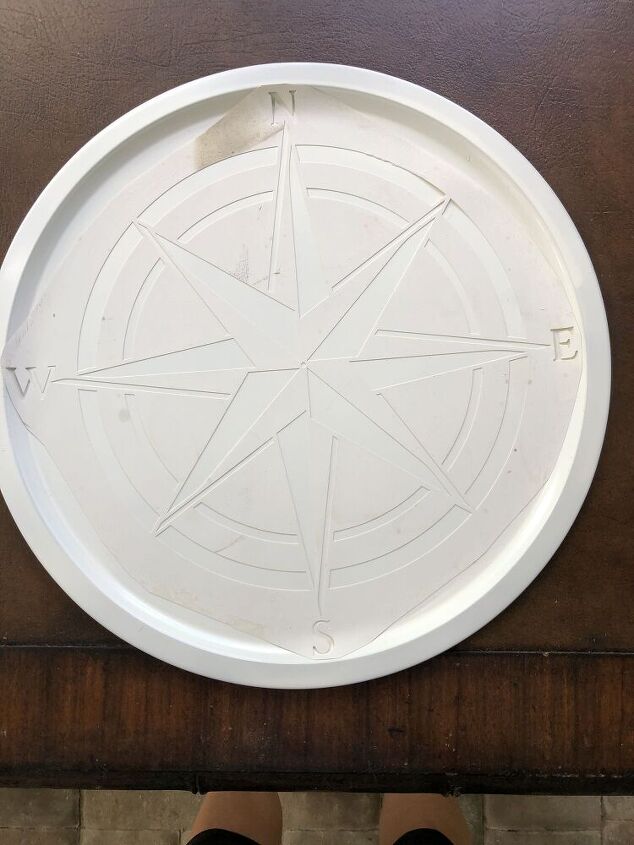 Dollar Store Pizza Pan Home Decor Idea