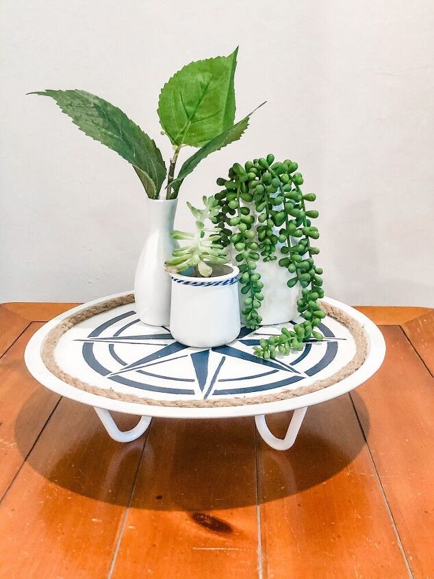 Dollar Store Pizza Pan Home Decor Idea