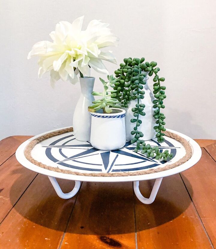 Dollar Store Pizza Pan Home Decor Idea