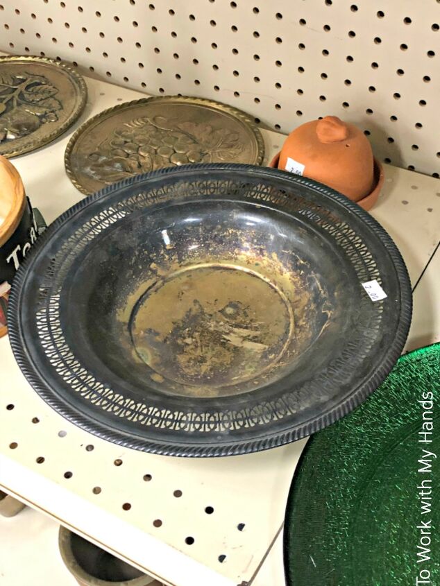 10 farmhouse art wall decor ideas on a budget, Thrift Store Bonbon Bowl Farmhouse Update