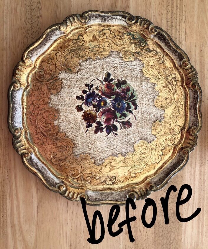 10 farmhouse art wall decor ideas on a budget, Old Thrift Store Tray Farmhouse Makeover