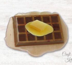 resin waffle drink coaster diy