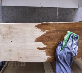 how to refinish furniture with a raw wood look