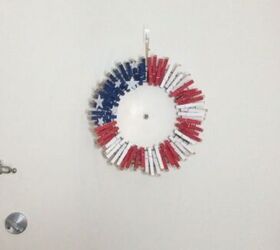 s 16 awesome ways to decorate for july 4th, Memorial Day Clothespin Wreath