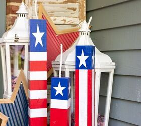 s 16 awesome ways to decorate for july 4th, Americana Porch Fireworks