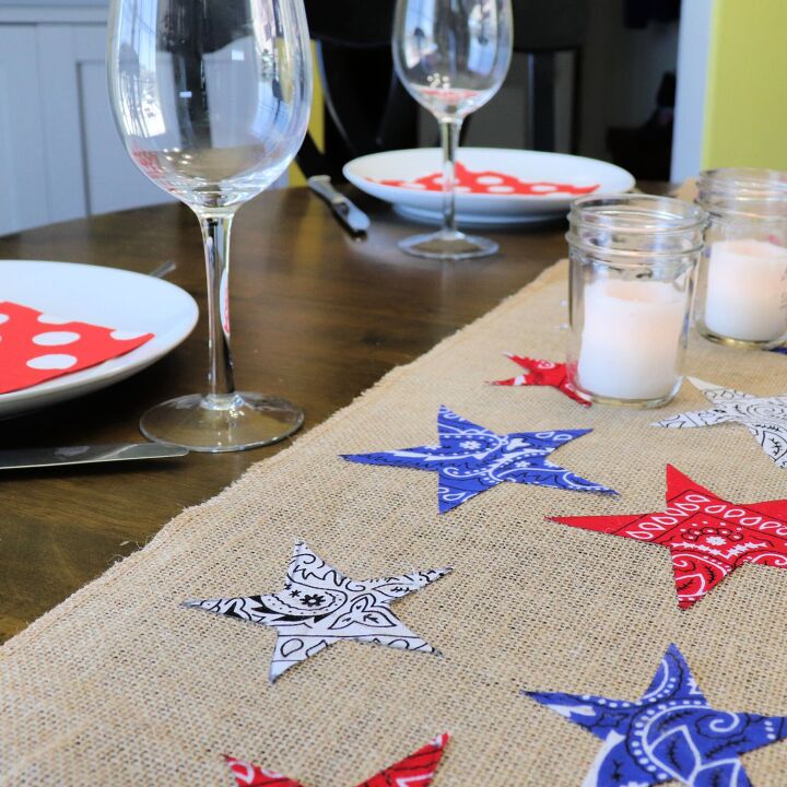 s 16 awesome ways to decorate for july 4th, Patriotic Table Runner