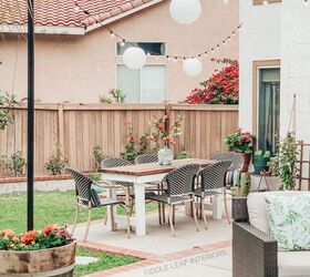 add some outdoor ambiance with these 10 beautiful lighting ideas, Wine Barrel Market Light Posts