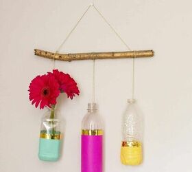 how to make an upcycled floral wall hanging
