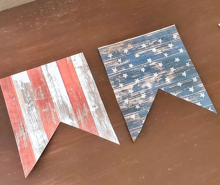 quick and easy card stock patriotic banner
