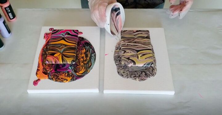 update your light switch plates with this simple paint pour project, Repeat