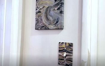 Update Your Light Switch Plates With This Simple Paint Pour Project