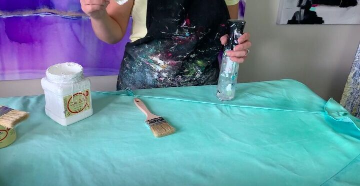 revamp an old patio umbrella with this diy painted umbrella makeover