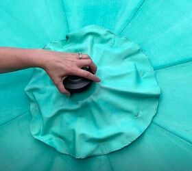 revamp an old patio umbrella with this diy painted umbrella makeover, Clean the Umbrella