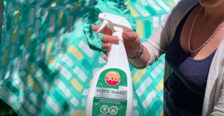 revamp an old patio umbrella with this diy painted umbrella makeover, Seal