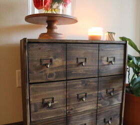 10 pottery barn inspired diy rustic home decor ideas, IKEA Rast Dresser Turned Apothecary Chest