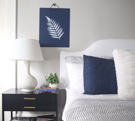 20 affordable ways to turn your bedroom into a space you can relax in, Stencil your own artwork