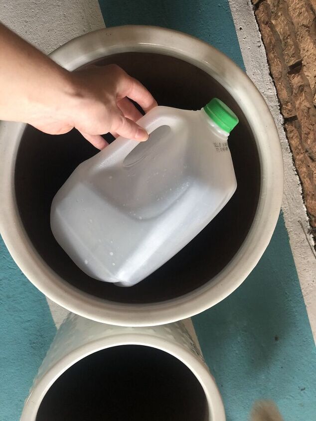 how to fill large pots