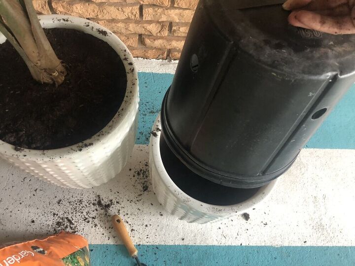 how to fill large pots