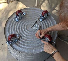 make a patio coffee table party beverage tub